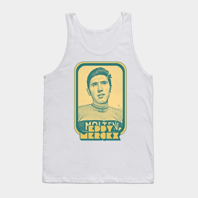 Eddy Merckx // Retro Cycling Fan Art Design Tank Top by DankFutura